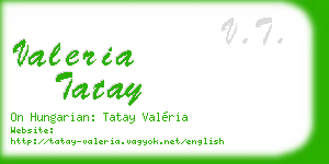 valeria tatay business card